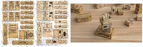 Matho Wooden-Type Whiskey Crates Printed Paper (16) Plastic Model Diorama Kit 1/35 Scale #35130
