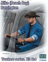 Master-Box Mike Barrington Trucker Sitting Plastic Model Figure Kit 1/24 #24044