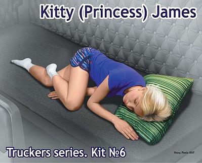Master-Box Kitty James Trucker Passenger Sleeping Plastic Model Figure Kit 1/24 #24046