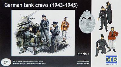Zvezda 1/35 German Tank Crew 1943-1945 5 Figures
