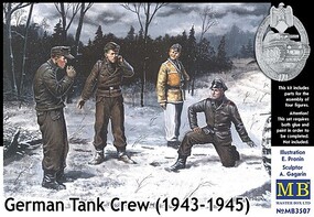 German Tank Crew Set #1 1943-45 (4) (D) Plastic Model Military Figure 1/35 Scale #3507