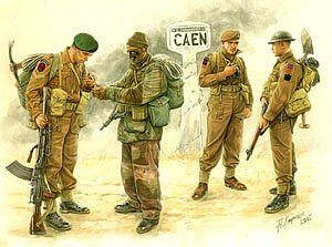 4 Figures 1/35 British Paratroopers WWII Operation Market Garden 1944 Rigid Landing 