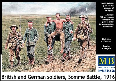 Master Box — German & British infantrymen — Plastic model kit 1:35 Scale #35116