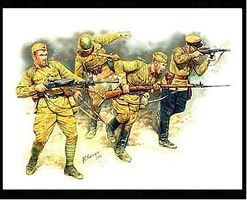 Master-Box Soviet Infantry in Action Eastern Front 1941-42 Plastic Model Military Figure 1/35 #3523