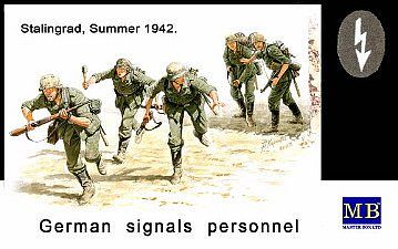 Master-Box German Signals Personnel Stalingrad Summer 1942 Plastic Model Military Figure 1/35 #3540
