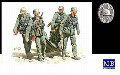 Master-Box German Infantry Stalingrad Summer 1942 (5) Plastic Model Military Figure 1/35 Scale #3541