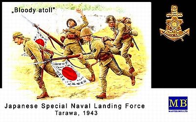 Master-Box Japanese Naval Landing Force Tarawa 1943 (4) Plastic Model Military Figure 1/35 #3542