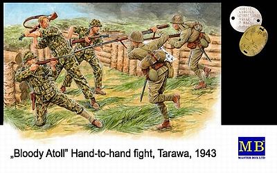 Master-Box Hand to Hand Combat Tarawa 1943 Plastic Model Military Figure 1/35 Scale #3544