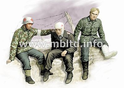 Master-Box Ticket Home German Soldiers 1941-43 (3) Plastic Model Military Figure 1/35 Scale #3552