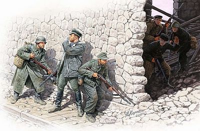 Master-Box German Mtn Troops & Soviet Marines (6) Plastic Model Military Figure 1/35 Scale #3571