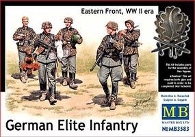 Master-Box WWII German Elite Infantry Eastern Front (5) Plastic Model Military Figure 1/35 Scale #3583