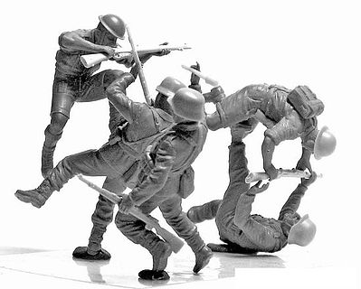 Masterbox British Infantry in action North Africa Africa Figurines 1:3 5 Kit 
