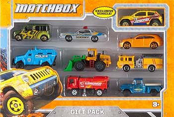 Matchbox Matchbox 9-Vehicle Gift Pack Diecast Model Car Truck 1/64 Scale #x7111