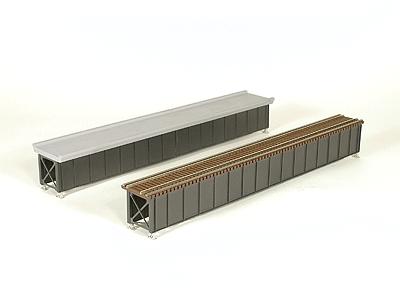 Micro-Engr Deck Girder Bridge w/Open Deck Kit 85 Model Train Bridge HO Scale #75505