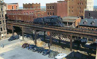 n scale elevated track