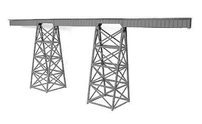 Micro-Engr Tall Steel Viaduct Kit - 320 Long Model Train Bridge N Scale #75519