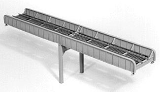 Micro-Engr 100 Through Girder Bridge Single Track Model Train Bridge Kit HO Scale #75522
