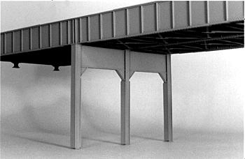 Micro-Engr Bridge Support 3 3/8 x 9 1/2 Model Train Bridge HO Scale #80175
