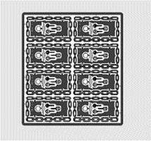 Model-Car-Garage Lowrider Chain Link License Plate Frame Plastic Model Accessory Kit 1/24-1/25 Scale #2194 Model-Car-Garage Lowrider Chain Link License Plate Frame Plastic Model Accessory Kit 1/24-1/25 Scale #2194