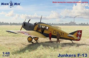 Mikro-Mir 1/48 MikroMir Junkers F-13 All Metal Transport Plastic Model Kit