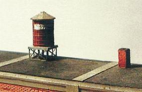 Micro-ArtMicron Rooftop watertank kit 2/ Z-Scale (2) Micro-ArtMicron Rooftop watertank kit 2/ Z-Scale (2)