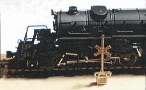 Micro-ArtMicron Grade crossing signal 4/ Z-Scale (4) Micro-ArtMicron Grade crossing signal 4/ Z-Scale (4)