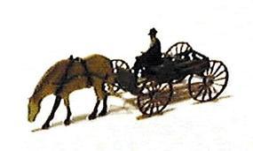 Micro-ArtMicron Buckboard hrse & drvr 2/ N-Scale (2) Micro-ArtMicron Buckboard hrse & drvr 2/ N-Scale (2)