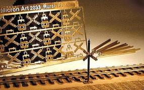 Micro-ArtMicron Rairoad crossing 12/ N-Scale (12) Micro-ArtMicron Rairoad crossing 12/ N-Scale (12)