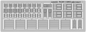 Brass doors set - Z-Scale