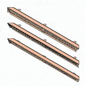 Micro-ArtMicron Cornices, Art Deco Astec - Z-Scale