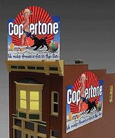 Micro-Structures Coppertone Medium Animated Neon Billboard Kit HO/N Scale Model Railroad Accessory #1062