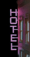 Micro-Structures Hotel Vertical Large Left Mounted Sign HO Scale Model Railroad Building Accessory #14811-l