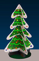 Animated Neon 3-D Christmas Tree Model Railroad Electrical #2009