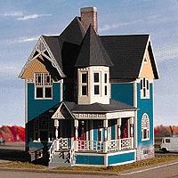 Micro-Structures The Victoria Victorian Home Z Scale Model Railroad Building Kit #226061
