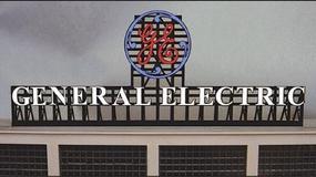 General Electric Animated Neon Billboard N Scale Model Railroad Billboard #2782