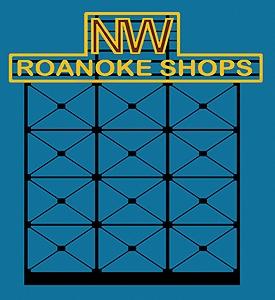 Micro-Structures Norfolk and Western Roanoke Shops Animated Neon Billboard HO Scale Model Railroad Sign #3281