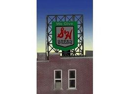 Micro-Structures S&H Green Stamps Animated Billboard Lattice Support N Scale Model Railroad Sign #338890 Micro-Structures S&H Green Stamps Animated Billboard Lattice Support N Scale Model Railroad Sign #338890
