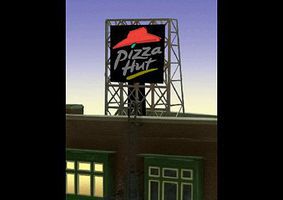 Micro-Structures Pizza Hut Flashing Neon Rooftop Billboard N Scale Model Railroad Billboard Sign #338985 Micro-Structures Pizza Hut Flashing Neon Rooftop Billboard N Scale Model Railroad Billboard Sign #338985
