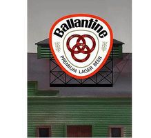 Ballantine Beer Animated Neon Billboard HO Scale Model Railroad Sign #440502