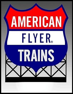 Micro-Structures American Flyer Trains Animated Neon Rooftop Billboard HO Scale Model Railroad Sign #440952