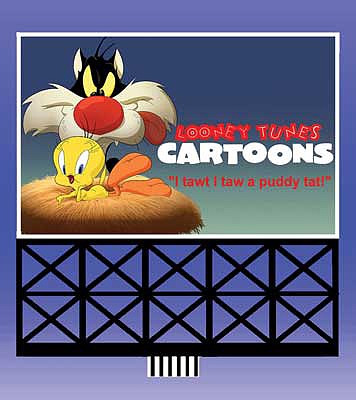 Micro-Structures N/HO Looney Tunes Billboard