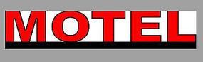 MOTEL ROTATING SIGN O Scale Model Railroad Sign #55035