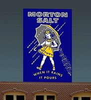 Micro-Structures Morton Salt Large Animated Neon Billboard w/Support Kit HO Scale Model Railroad Sign #6061 Micro-Structures Morton Salt Large Animated Neon Billboard w/Support Kit HO Scale Model Railroad Sign #6061