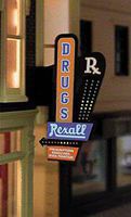 Micro-Structures DOWNTOWN #1 Right HO Scale Model Railroad Billboard Sign #66822-r Micro-Structures DOWNTOWN #1 Right HO Scale Model Railroad Billboard Sign #66822-r