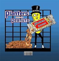 Micro-Structures Planters Peanuts w/Mr. Peanut Small Animated Billboard Kit HO Scale Model Railroad Sign #7062