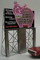 Micro-Structures Elephant Super Car Wash Animated Neon Billboard Model Railroad Billboard Kit #8381 Micro-Structures Elephant Super Car Wash Animated Neon Billboard Model Railroad Billboard Kit #8381