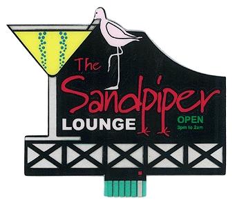Micro-Structures The Sandpiper Lounge Animated Neon Billboard Model Railroad Billboard Kit #8681