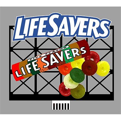 Micro-Structures Life Savers Animated Neon Billboard HO Scale Model Railroad Sign #880851