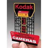 Micro-Structures Kodak Animated Neon Rooftop Billboard HO Scale Model Railroad Sign #880901 Micro-Structures Kodak Animated Neon Rooftop Billboard HO Scale Model Railroad Sign #880901