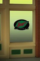 Breyers Ice Cream Flashing Neon Window Sign HO Scale Model Railroad Sign #8810